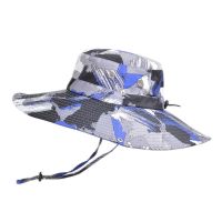 UV Protection Hats Men Camouflage Hat Male Wide Brim Caps Outdoor Hiking Panama