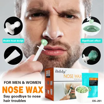 QIAONSHOP Nose Ear Hair Removal Wax Kit Sticks Easy Men Unisex Nasal Waxing  Remover Strips