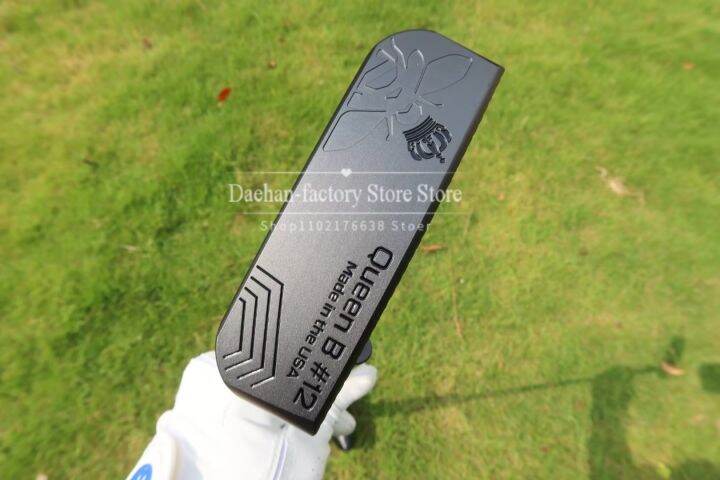 nsbk53eemmt-2023กอล์ฟคลับกอล์ฟพัตเตอร์-bettinardi-queen-b-12-extinction-สีดำ33-34-35นิ้วพร้อมที่ครอบหัวไม้กอล์ฟ