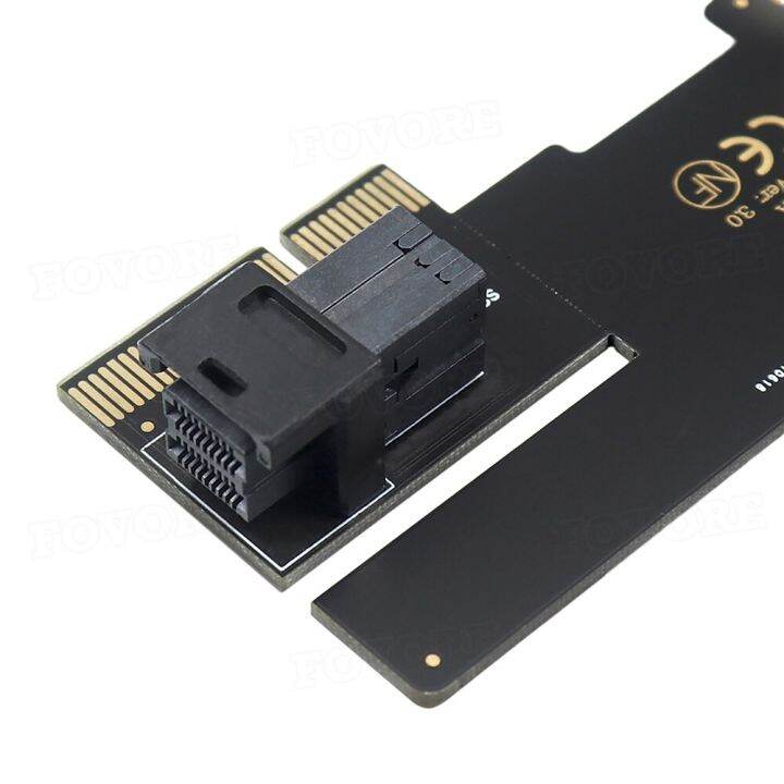 u2-sff-u-2-sff-8643-pci-อะแดปเตอร์แบบเร็วเป็นพิเศษ-ssd-pcie-3-0การ์ดแปลงสัญญาณ-x4สำหรับอะแดปเตอร์-fjk3825เมนบอร์ดเดสก์ท็อปพีซี