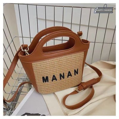 【พร้อมส่ง】happy fashion	
กระเป๋าถือ  แฟชั่นมาใหม่ รุ่น manan