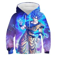 Sudadera con capucha de Dragon Ball para niño, ropa de manga larga de Anime para niño de 4 a 14 años, primavera y otoño, 2023