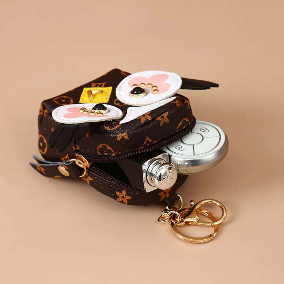 SNSDOJ Portable Cute Kids Animal Printed Pattern Mini Key Bag Owl