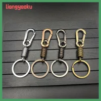 LIANGYAOKU ของขวัญฤดูใบไม้ผลิร้อนที่แสนสร้างสรรค์พวงกุญแจ Carabiner วัสดุโลหะผสมสังกะสีเข็มขัดเอวป้องกันการสูญหาย