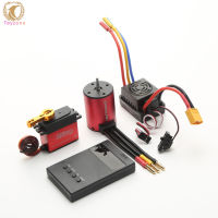 Waterproof 3650 Brushless S3650 Motor 2300kv/3100kv/3900kv/4300kv With 60a Brushless Esc Xt60 Plug With 25kg Servo Programming Card For Rc Car 1/8 1/10 Tamiya