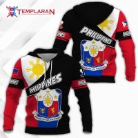 2023 style PHILIPPINES 3D Full Printing Flag of the Philippines, Filipino Flag, Hooded Sweatshirt Hoodie LAN193，can be customization