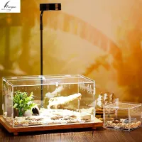 FANGAN สัตว์กบอะคริลิกมืออาชีพกิ้งก่างูแมลงกล่องแยกปลาฟักไข่ Terrariums เครื่องอบสัตว์เลื้อยคลานแมลง