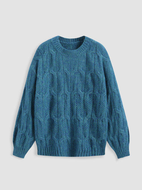 Cider Cable Knit Solid Sweater Lazada PH