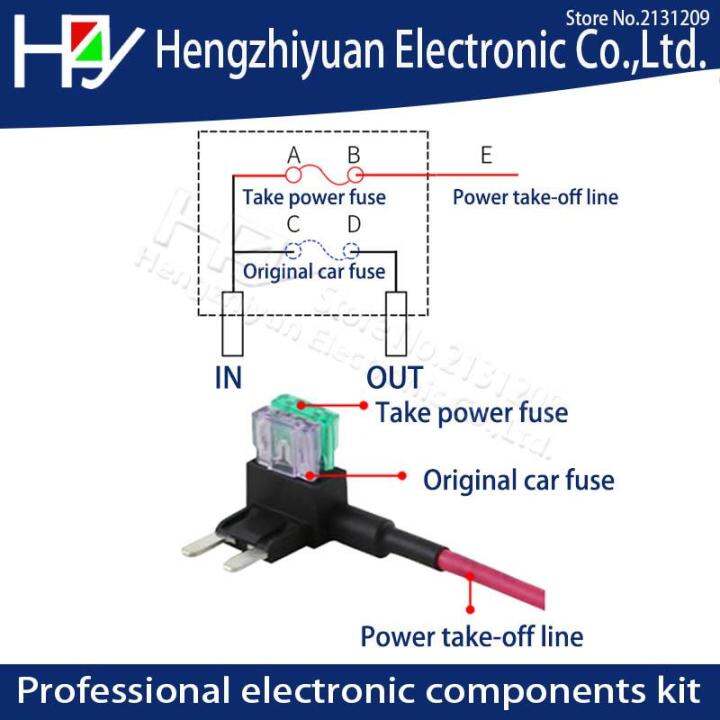 อะแดปเตอร์-tap-พร้อม-10a-micro-mini-standard-atm-blade-fuse-12v-mini-ขนาดกลางขนาดเล็กกล่องฟิวส์รถยนต์-add-a-circuit-piggy-back-fuse-tutue-store