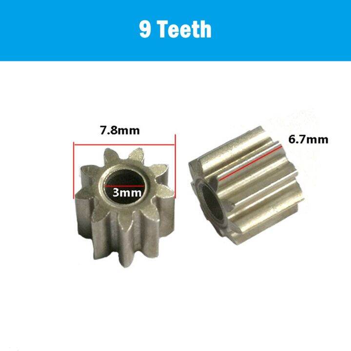 1 Piece 9 Teeth 12 Teeth Gear Type D For Cordless Drill 550 Motor Metal ...