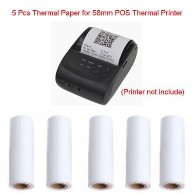 ☑☈✢ 5pcs 57x30mm Thermal Receipt Paper Roll For Mobile POS 58mm Thermal Printer Lot