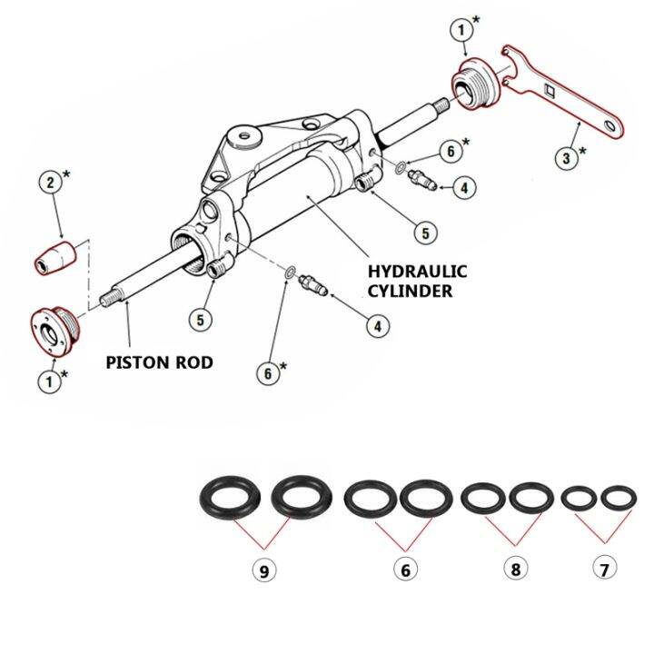 automobile-front-hydraulic-steering-seal-rebuild-kit-hs5157-with-wrench