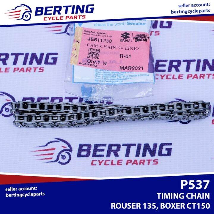 CAM TIMING CHAIN Camshaft Rouser 135 Boxer CT150 CT125 Genuine JE511230