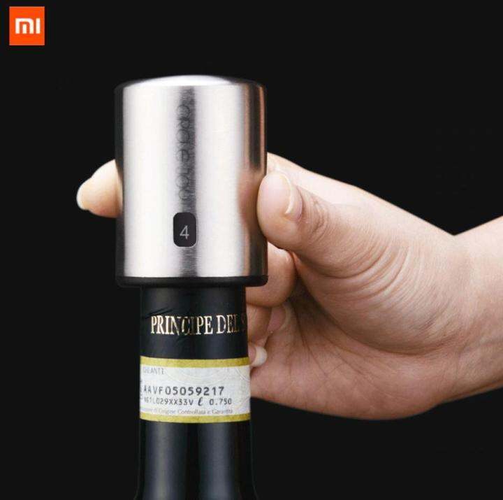 wine-stopper-circle-joy-ตัวจุกปิดขวดไวน์สแตนเลสสูญญากาศ-สำหรับการเก็บรักษา-stainless-steel-vacuum-memory-wine-stopper-electric-stopper-wine-corks-จุกไวน์