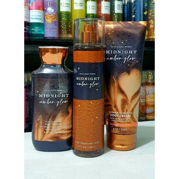 Bath and Body Works Midnight Amber Glow Collection PRICE PER PIECE