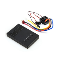 80A Brushed 1080 Speed Controller Waterproof ESC Replacement Parts with Program Card for 1: 10 1/8 Track Car