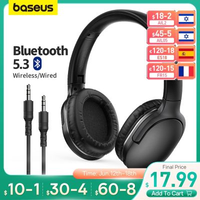 Baseus D02 Pro Wireless Headphones Bluetooth Earphone 5.3 Foldable Headset Sport Headphone Gaming Phone Fone Bluetooth Earbuds