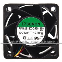 2023 ☆ PF40281BX-Q520-S99เดิม SUNON 4028 12V 10.8W 4ซม. พัดลมทำความเย็นที่มีความรุนแรง