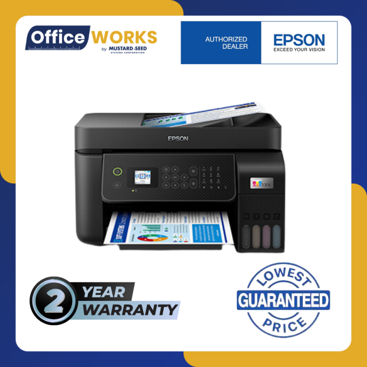 Epson L5290 Ecotank Wifi Print, Scan, Copy, Fax with ADF Printer ...