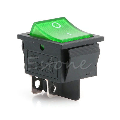 KCD4 Boat Rocker Switch เปิด/ปิด2ตำแหน่ง SPST Toggle Switch 4 Pin Snap-In Switches Waterproof Easy To Install