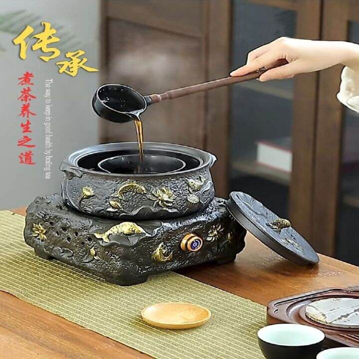 spot-parcel-post-tea-brewing-pot-tea-cooking-tea-ware-ceramic-tea-boiling-stove-household-office-full-automatic-electric-ceramic-stove-with-spoon-r-set