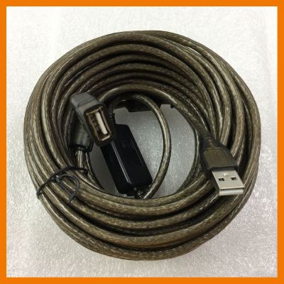 HOT!!ลดราคา USB extension Cable 15M USB ต่อยาว 15เมตร ##ที่ชาร์จ แท็บเล็ต ไร้สาย เสียง หูฟัง เคส Airpodss ลำโพง Wireless Bluetooth โทรศัพท์ USB ปลั๊ก เมาท์ HDMI สายคอมพิวเตอร์
