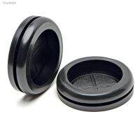 ❀ Black Environmental Protection Rubber Single Face Protective Coil Snap in Grommet Seal O-ring Wire Sheath Cap Hole Plug 7-100mm