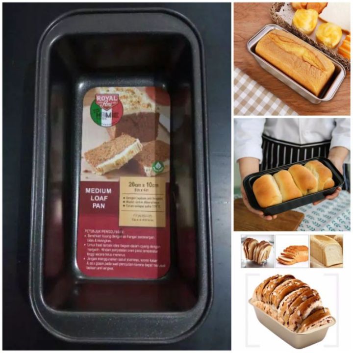 Loyang Kue Brownies Roti Teflon Anti Lengket Medium Loaf Pan Lazada