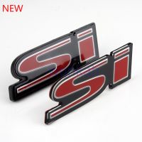 Modification upgrading 2 X SI Logo Rear Side Emblem Badge Sticker Decal For Honda