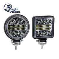 แท่งไฟไฟ Led 4 "102W 34Led 4800 LM 6000K สว่างเป็นพิเศษไฟ Flood Combo ทำงาน IP67กันน้ำสำหรับรถบรรทุก ATV SUV