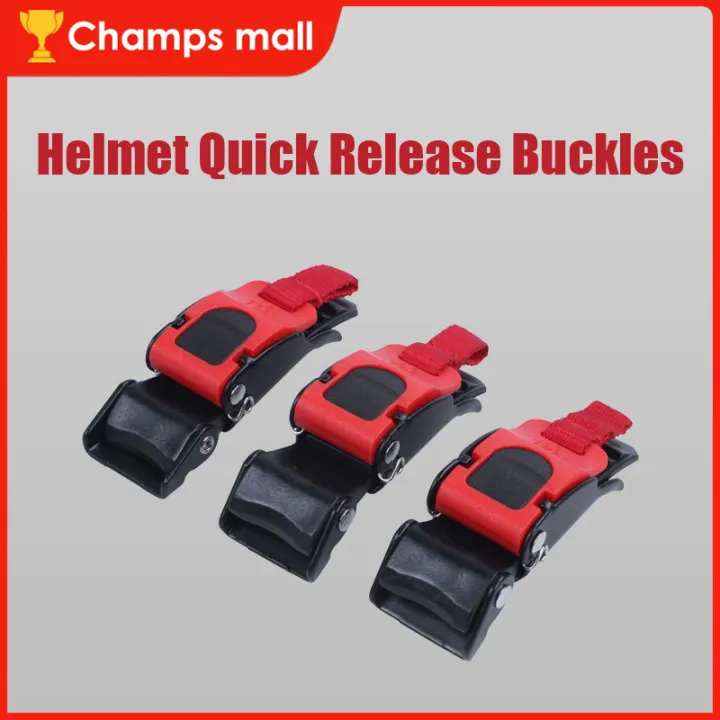 3Pcs Motorcycle Helmet Speed Clip Bike Chin Strap Disconnect Pull