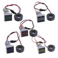 22MM AC 20-500V Voltmeter 0-100A Ampere Square Panel LED Digital  Meter Indicator Light