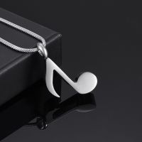 Cremation Jewelry Urn Necklace For Ashes Music Note Ashes Keepsake Pendant Memorial Necklace For Women Human