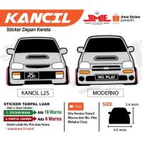 （Kvs auto parts）สติ๊กเกอร์เคอเรตา L2s สติ๊กเกอร์ Kancil dan Moderno Warna dan Nombor Plat แบบกำหนดเอง