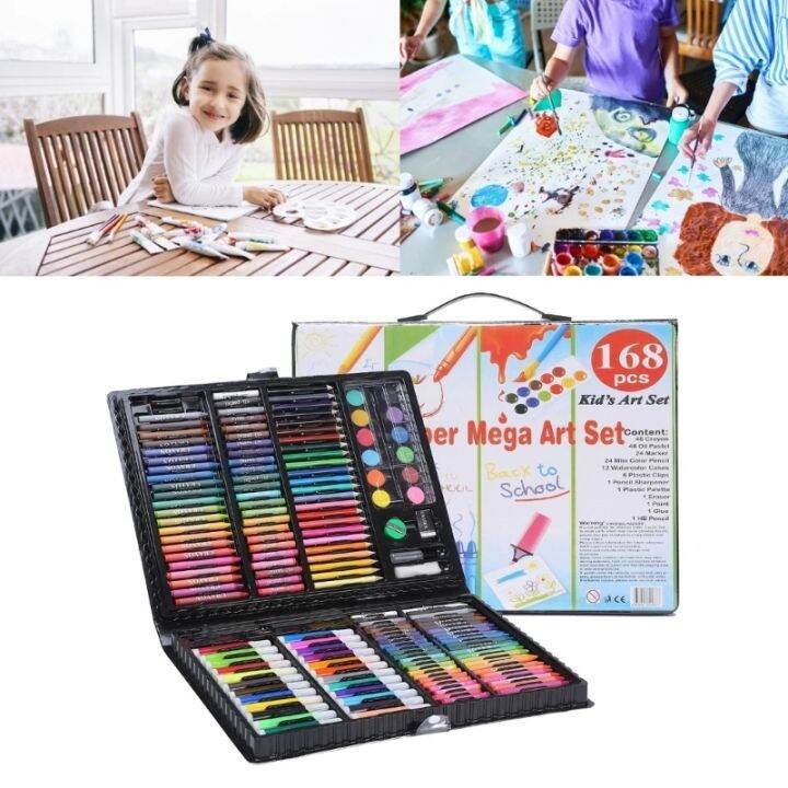 168PCS Painting Drawing Art Artist Set Kit for Kids Children Boys