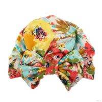 Lifetime Baby Girls Bowknot Flower Turban Knot Hat Floral Printed Baby Kids Girl Hat bayi