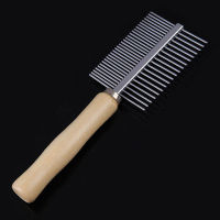 1pc Metal Pet Double Side Brush Row Teeth Massaging Hair Comb Rake Grooming Tool for Dog Cat