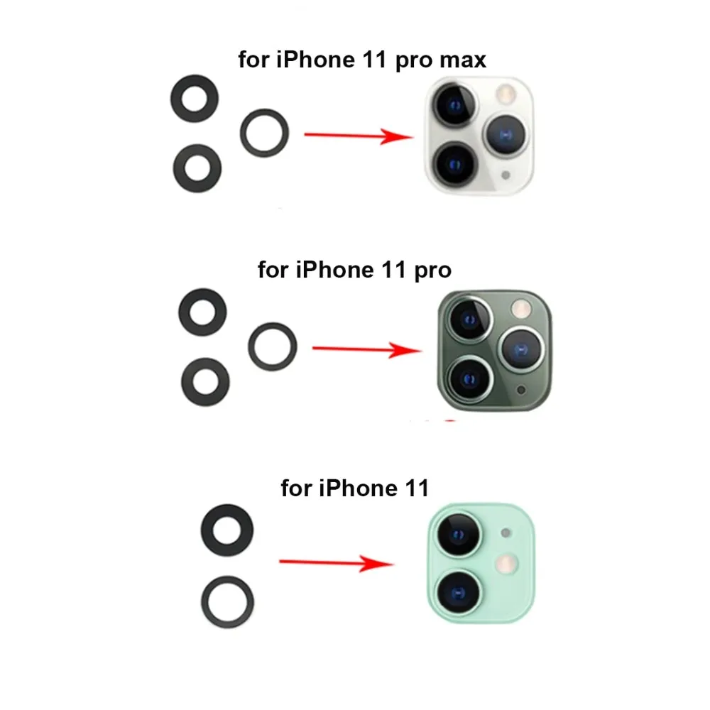 1 Set New Rear Camera Lens For Apple Iphone 11 12 Pro Max Mini Back Camera Glass Replacement Parts Lazada Ph