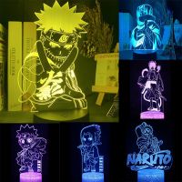 3D Lamp NARUTO Uzumaki Naruto Acrylic Night Lights Uchiha Itachi LED USB 7 Colors Desk Lighting Remote Gift