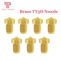 【CW】 M6 Brass Nozzle TT3D Nozzle 3D Printer Parts 0.2 0.3 0.4 0.5 0.6 0.8mm Full Metal nozzle for PLA Filamnet J head Hotend Extruder