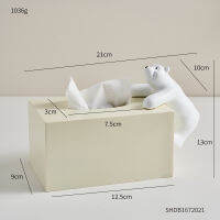 Tissue Box Animal Model Tissue Holder Resin Statue Nordic Home Decoration Accessories Napkin Holder for Paper Napkins Decorative