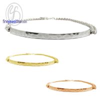 Finejewelthai สร้อยแขนเงิน-สร้อยข้อมือเลส-bracelet-Less-Bangle-Silver-Design - T306800h