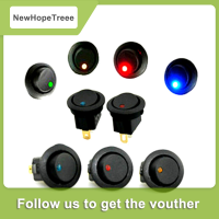 NewHopeTreee ใหม่1ชิ้น/เซ็ต12V รถรอบ Dot LED Light Rocker สลับขาย