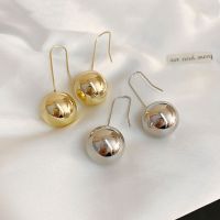 【hot】๑❉▥  Classic Round Bead Design Metallic Earrings Personality Fashion Jewelry Accessories E119