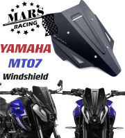 Fits For YAMAHA FZ07 MT07 MT-07 mt07 2021 2022 Motorcycle Black Windshield Windscreen Aluminum Kit Deflector Fairing Cover