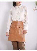 PU Leather Waterproof Skirt For Men And Women Work Waiter Kitchen Restaurant Hot Pot Barbecue Shop Apron