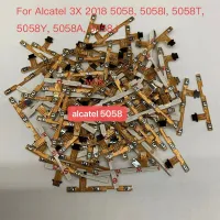 สำหรับ Alcatel 3X 2018 5058 5058I 5058T 5058Y 5058A สวิตช์ที่ปรับเสียงขึ้นลงปุ่มเปิดปิดอะไหล่สายเคเบิลดิ้นกุญแจปุ่มด้านข้าง