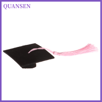 QUANSEN 1PC graduation HAT Mini ปริญญาเอกหมวกเครื่องแต่งกาย graduation CAP กับพู่กัน