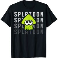 Adult Clothes Nintendo Splatoon Gradient Green Squid Graphic T-Shirt Fashion Tops Men