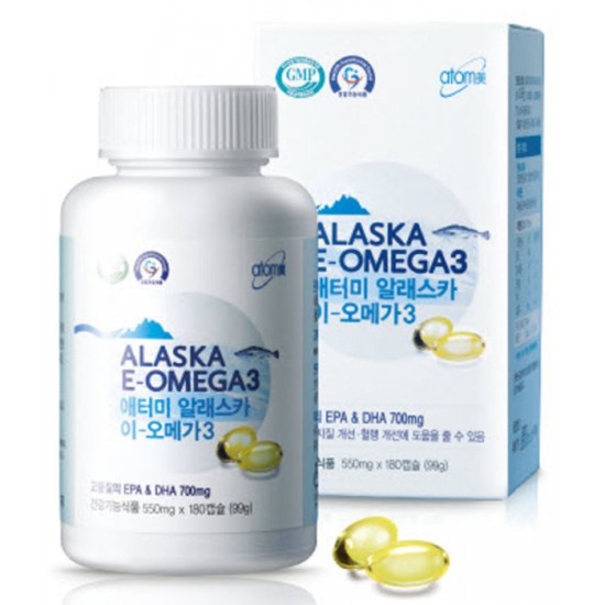 Sg viên dầu cá alaska 550mg x 180 viên - atomy alaska e-omega 3 - ảnh sản phẩm 1